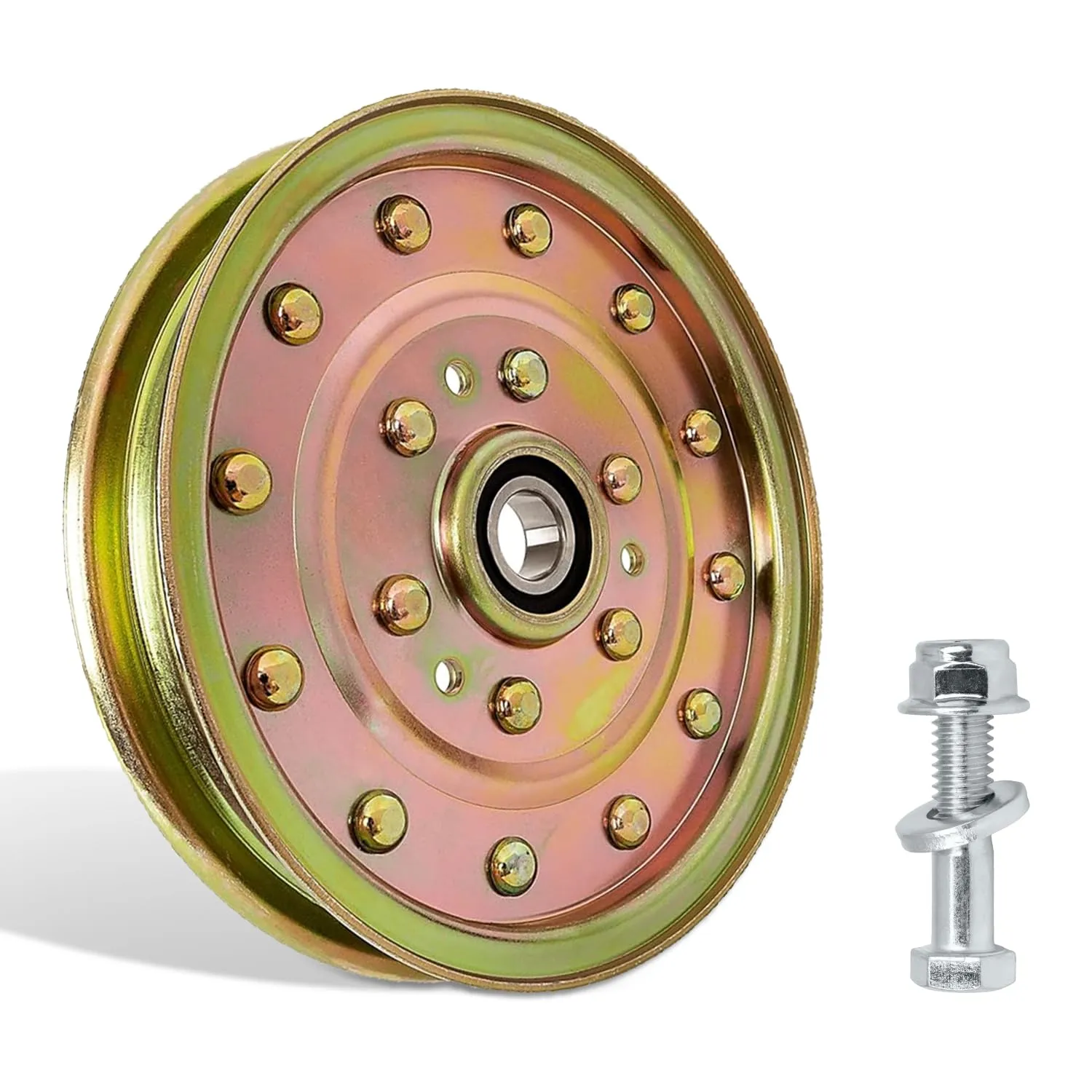 116-4667 Flat Idler Pulley for Exmark 52" 60" 72" Deck Lazer Z AS HP XS Zero Turn Mower, Toro 74413 Z Master Lawn Mower, Replacement Exmark Lazer Z Parts 116-4667, Riding Mower