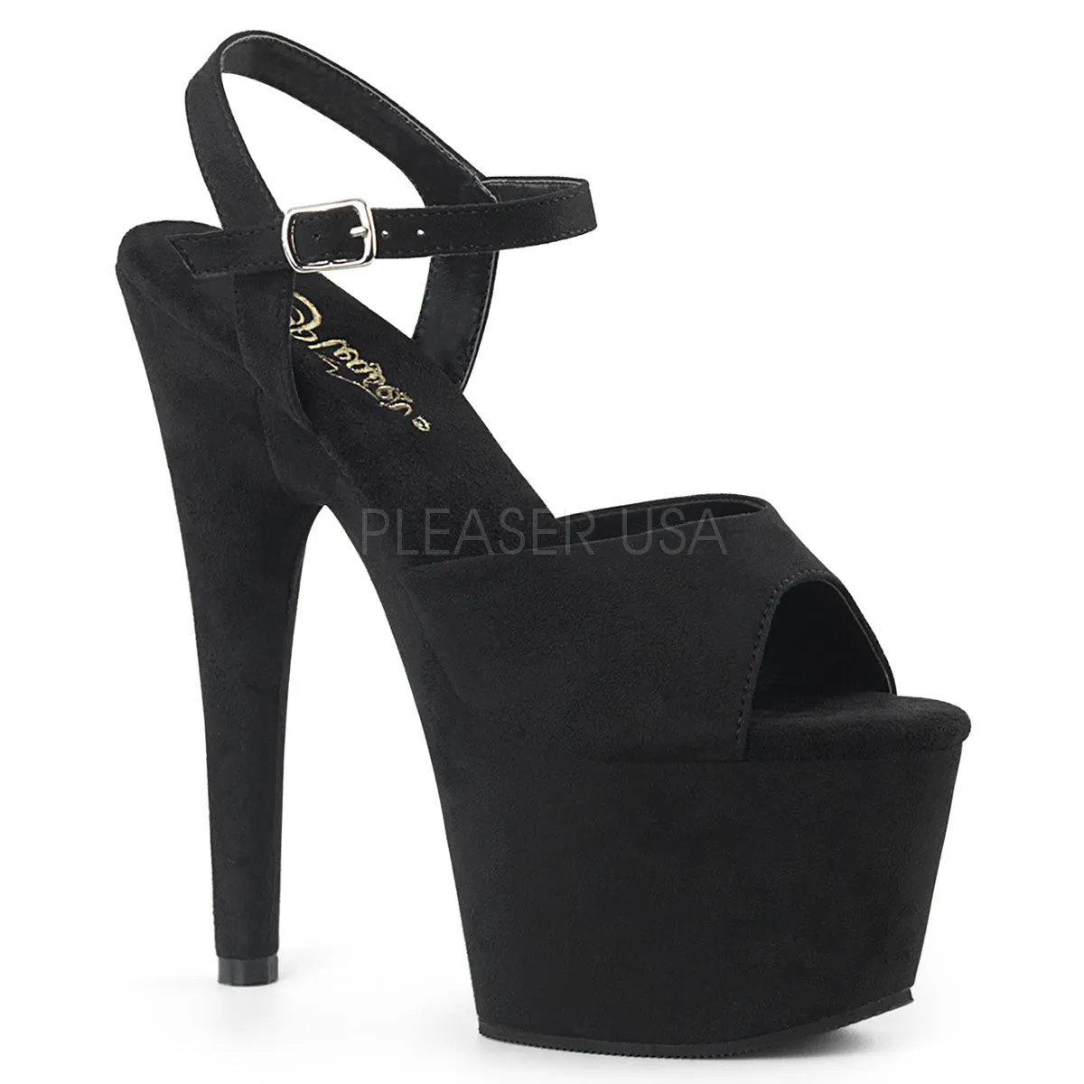 7 Inch Heel ADORE-709FS Black Suede