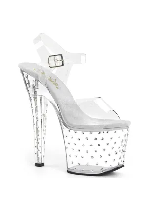 7" Heel, 3 1/4" PF Ankle Strap Sandal