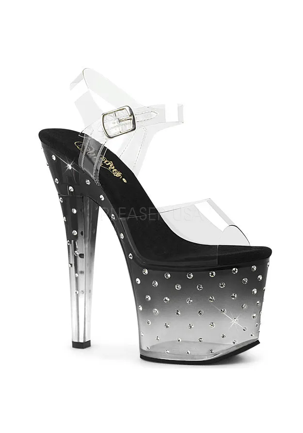 7" Heel, 3 1/4" PF Ankle Strap Sandal
