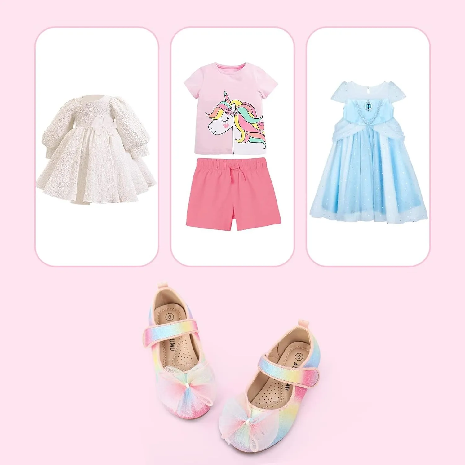 ADAMUMU Girls Dress Up Shoes Sparkly Shoes for Girls Princess Mary Jane School Uniform Dress Shoes in Performance, Prom and Graduation for Toddler/Little/Big Kids