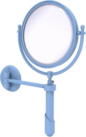 Allied Brass SHM-8/3X-FTB Soho Collection Wall Mounted Make-Up Mirror 8 Inch Diameter with 3X Magnification, Flat Troll Blue