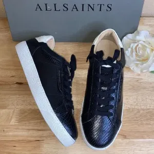 Allsaints Low Top Sneaker, Size 11US - Black