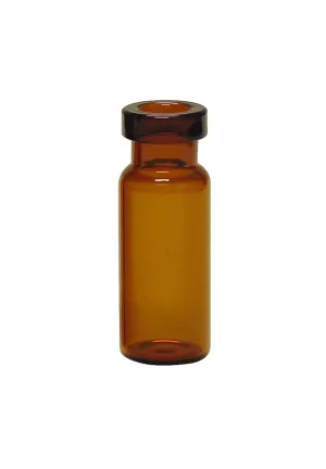 Amber Glass I-D Target LoVial, Flat Base, 2ml, 11mm Crimp Top Vial, 12x32mm (Case of 2000)