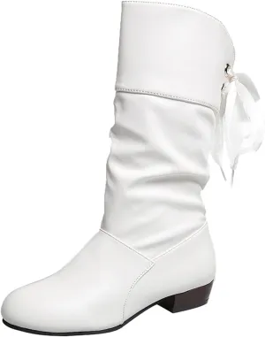 AMDBEL Wide Calf Boots for Women Low Heel Womens Fall Boots 2024 Winter Long Riding Boots Casual Knee High Booties Shoes