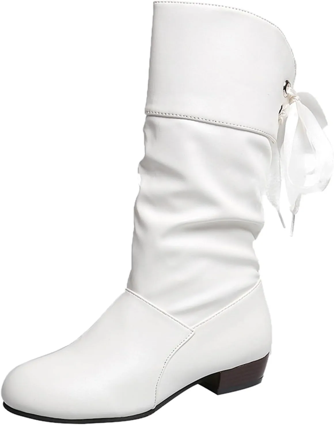 AMDBEL Wide Calf Boots for Women Low Heel Womens Fall Boots 2024 Winter Long Riding Boots Casual Knee High Booties Shoes