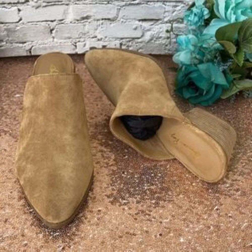 American Rag Brown Leather Heidi Mules 8.5M