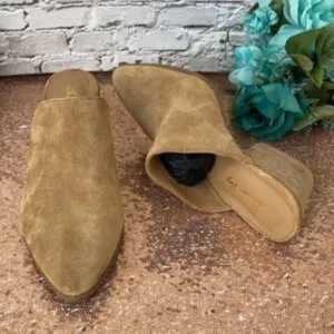 American Rag Brown Leather Heidi Mules 8.5M