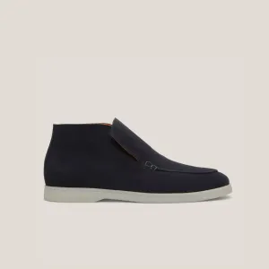 Andora - Dark Navy Suede - Loafer Boots
