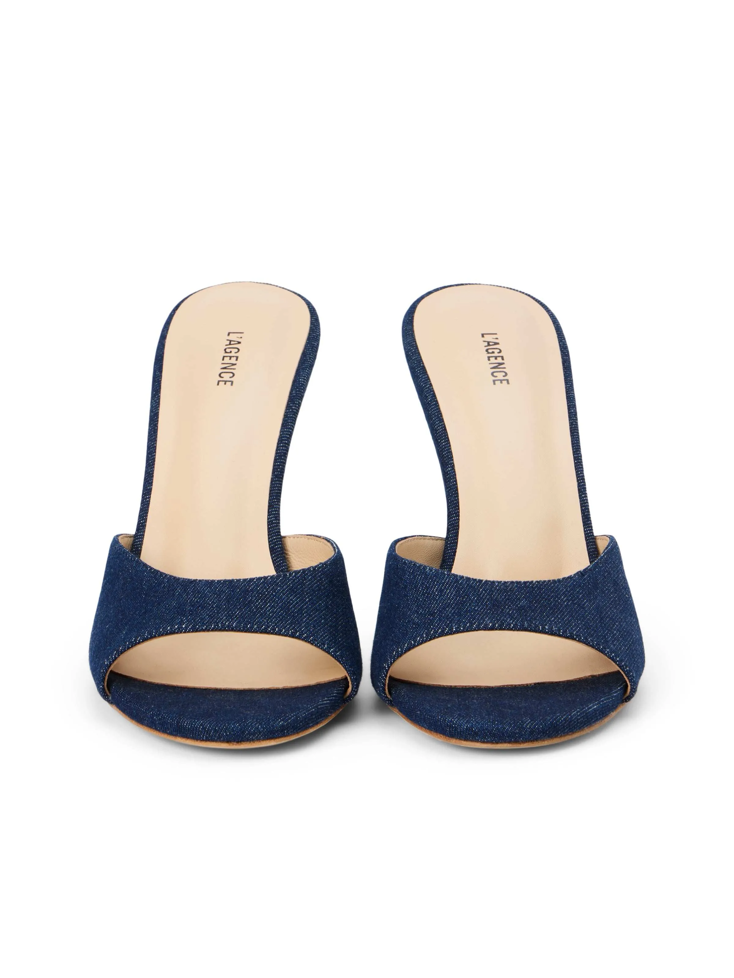 Avery Denim Open-Toe Mule