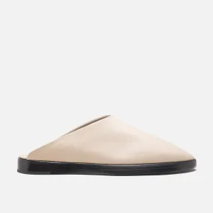BACKLESS MULE - TAUPE