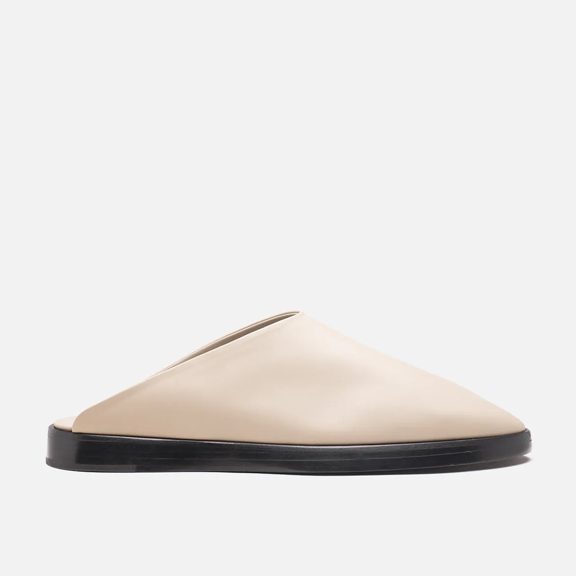 BACKLESS MULE - TAUPE