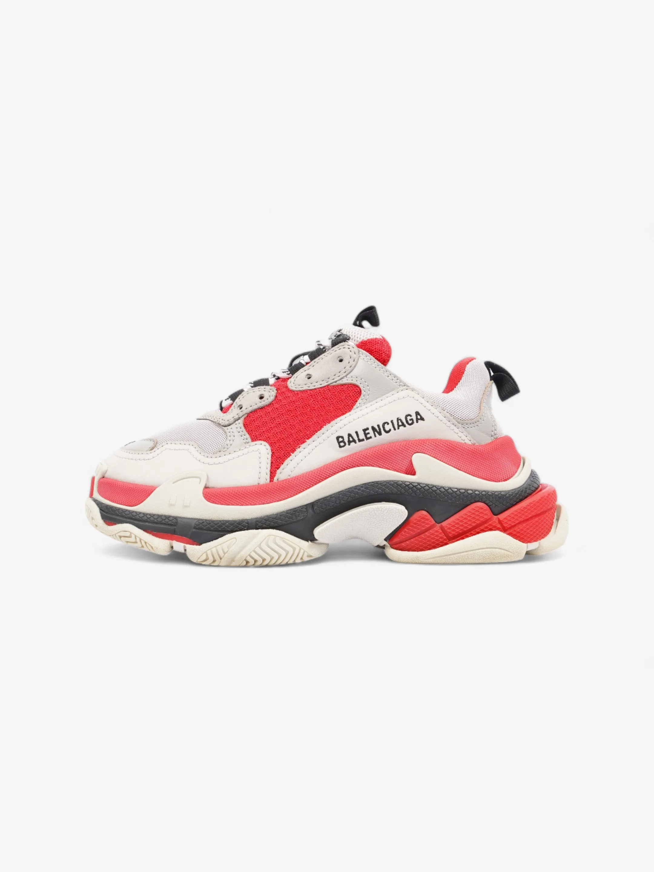 Balenciaga Triple S Sneaker Red / Grey Mesh EU 36 UK 3