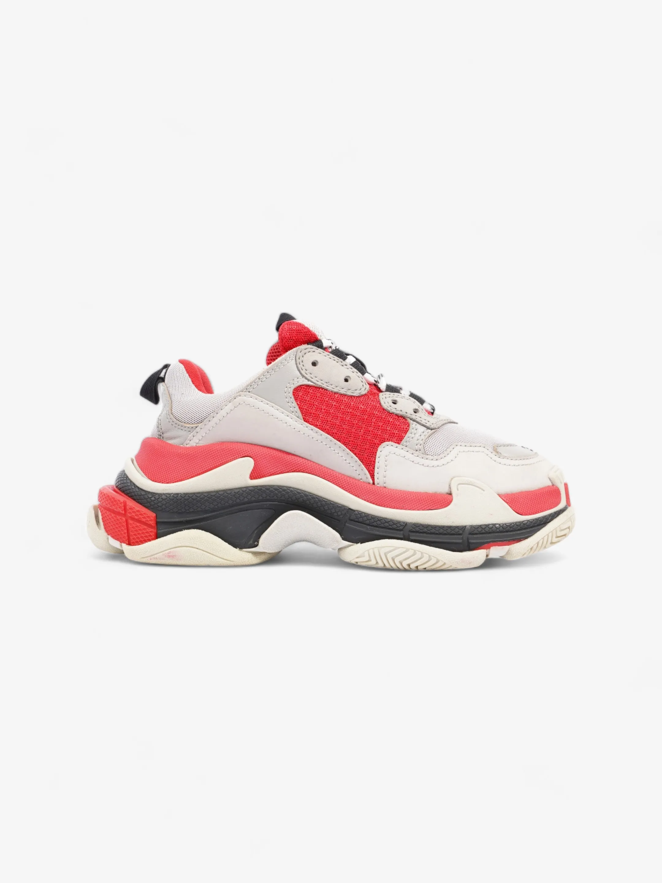 Balenciaga Triple S Sneaker Red / Grey Mesh EU 36 UK 3