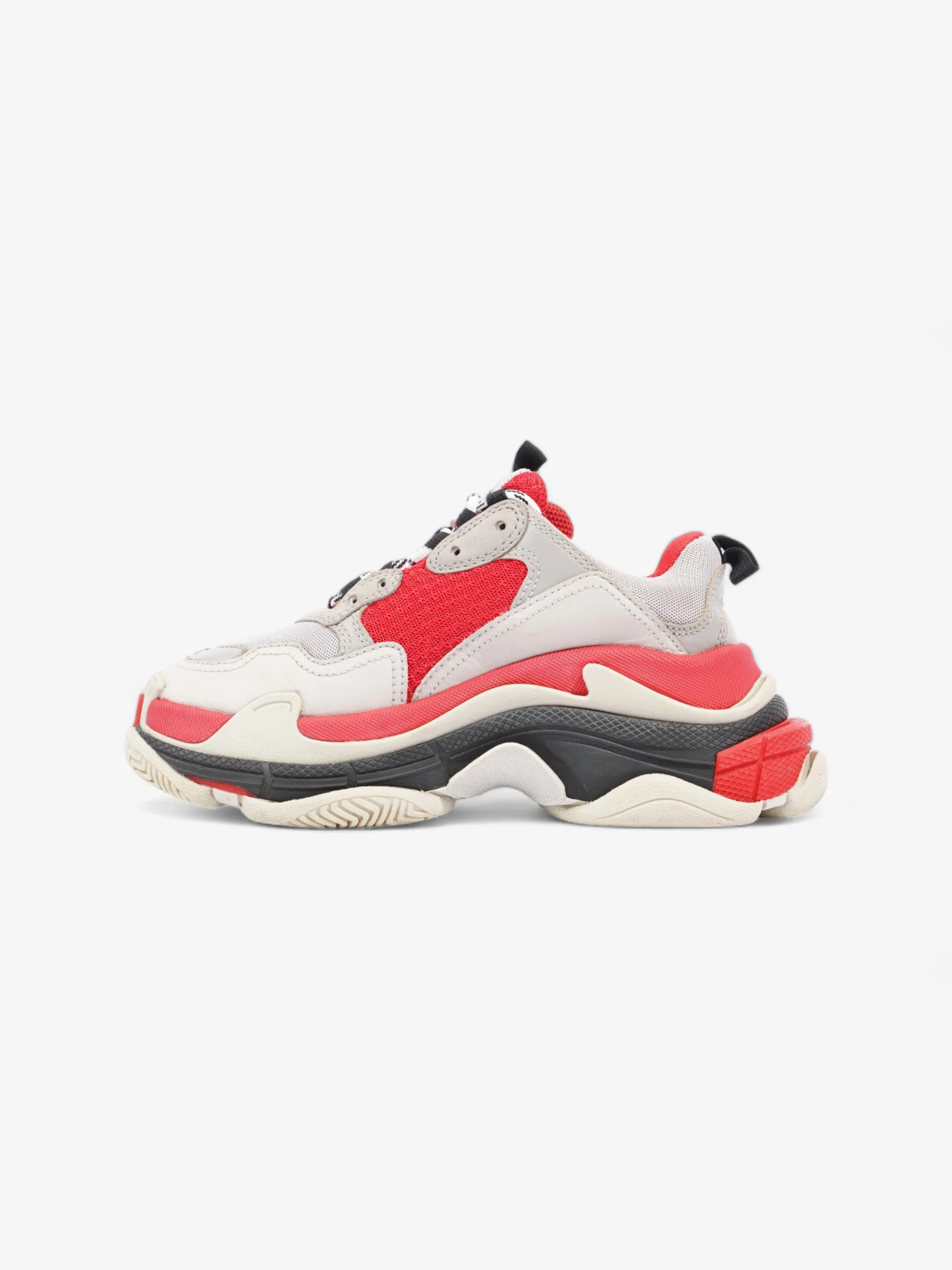 Balenciaga Triple S Sneaker Red / Grey Mesh EU 36 UK 3