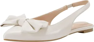 Bandolino Women's Simona Ballet Flat, Ivory 150, 9