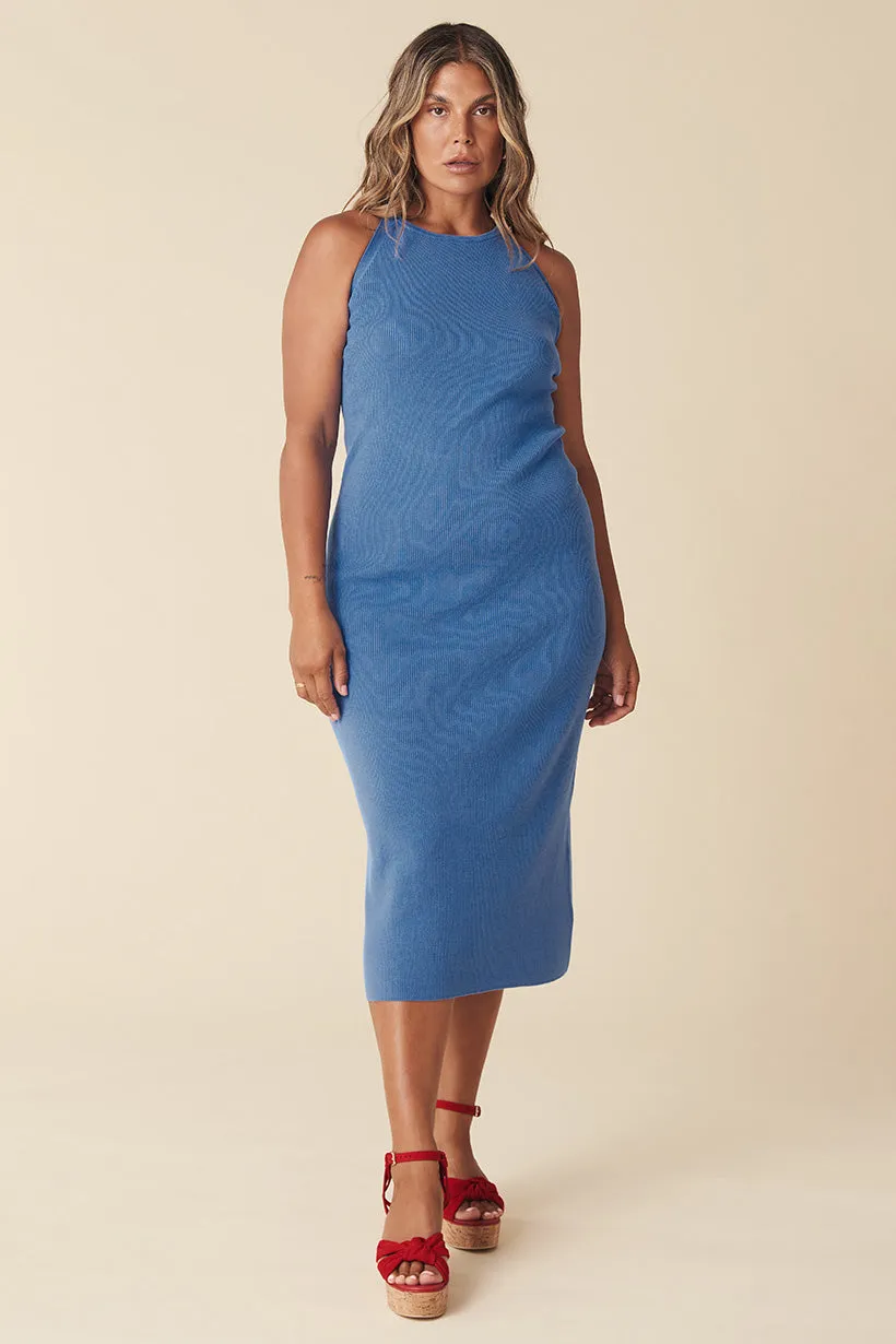 Barefoot Rib Backless Dress