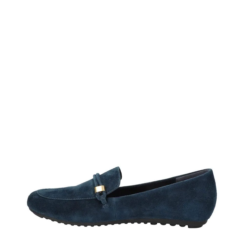 Bella Vita Women's Jerrica Loafer, Navy Suede Leather, 7.5