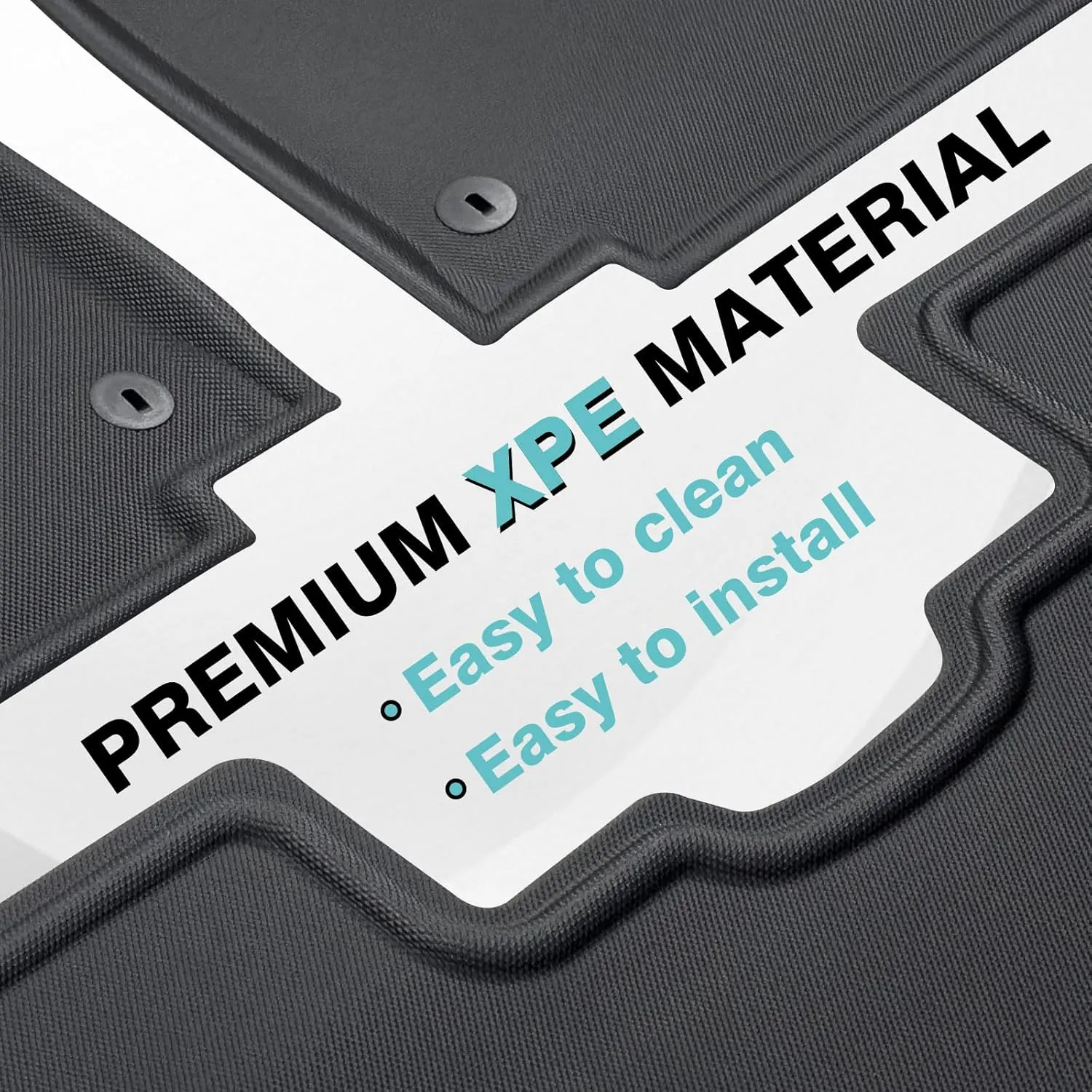 BestEvMod All Weather XPE Cargo Liner Compatible with Hyundai Ioniq6 Ioniq 6 2025 2024 2023 Accessories Floor Mats 1st & 2nd Rows Set Trunk Mat Liner 3D Pattern XPE Waterproof (Floor  Trunk Mat)