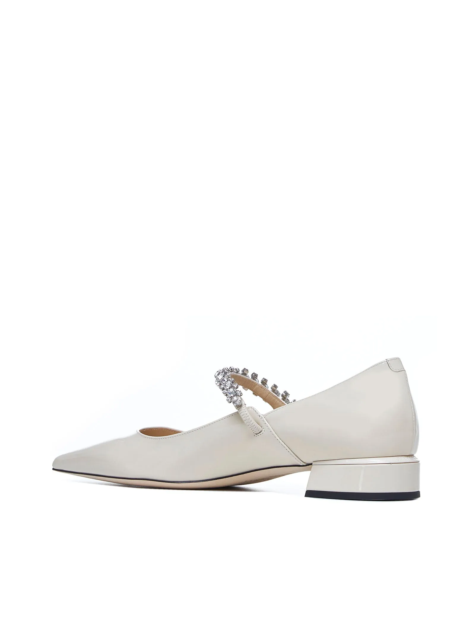 Bing patent leather flat pumps