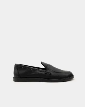 Black Leather Classic Penny Loafer