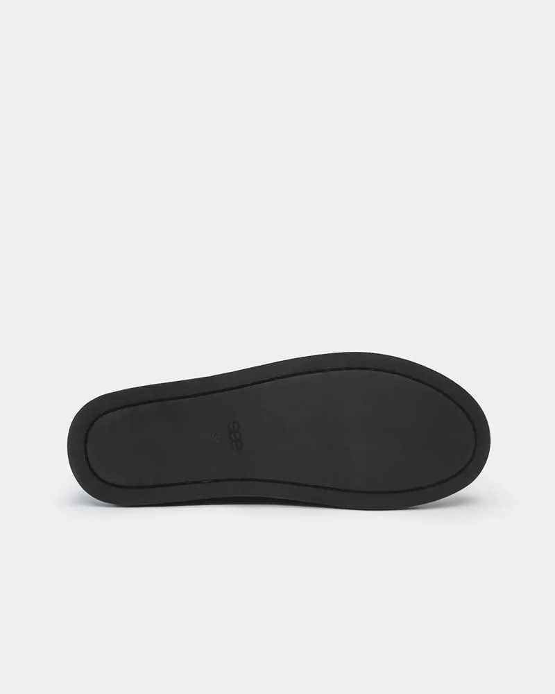 Black Leather Classic Penny Loafer
