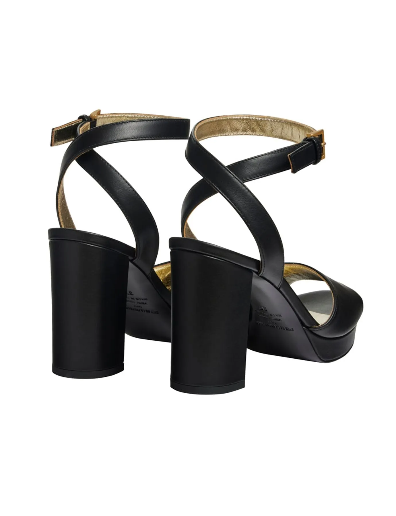 Black platform sandal
