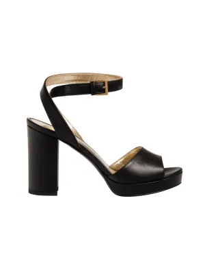 Black platform sandal