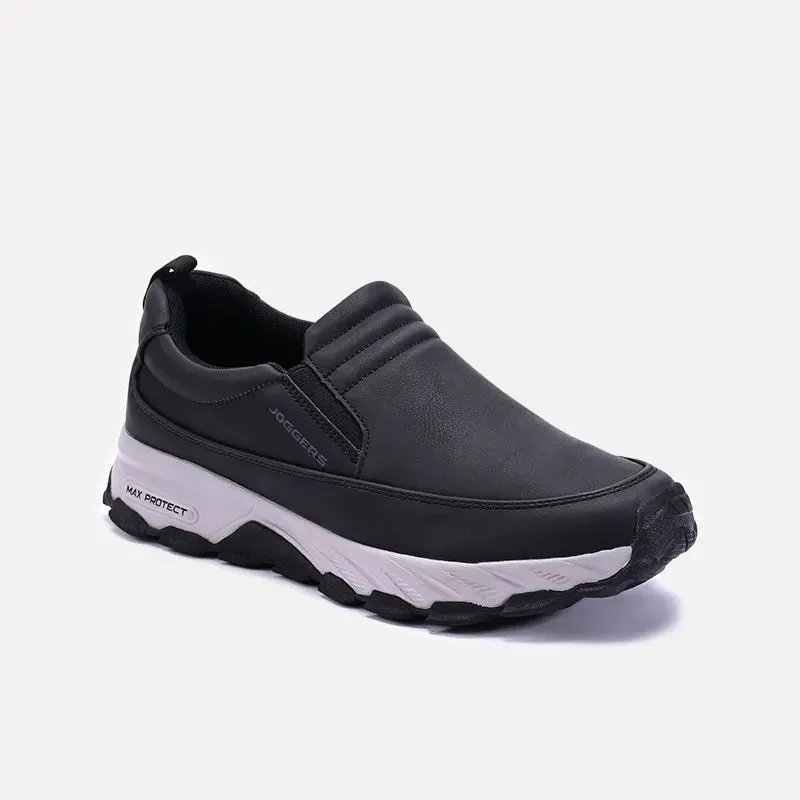 Black Slip On Joggers 0120573