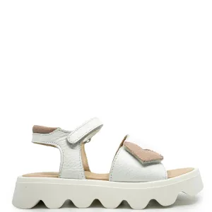 Blublonc Mauve Heart Velcro Sandal