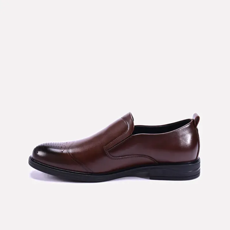 Bramley Brown Slip On Formal Shoes 0111291