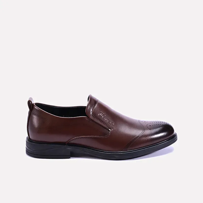 Bramley Brown Slip On Formal Shoes 0111291