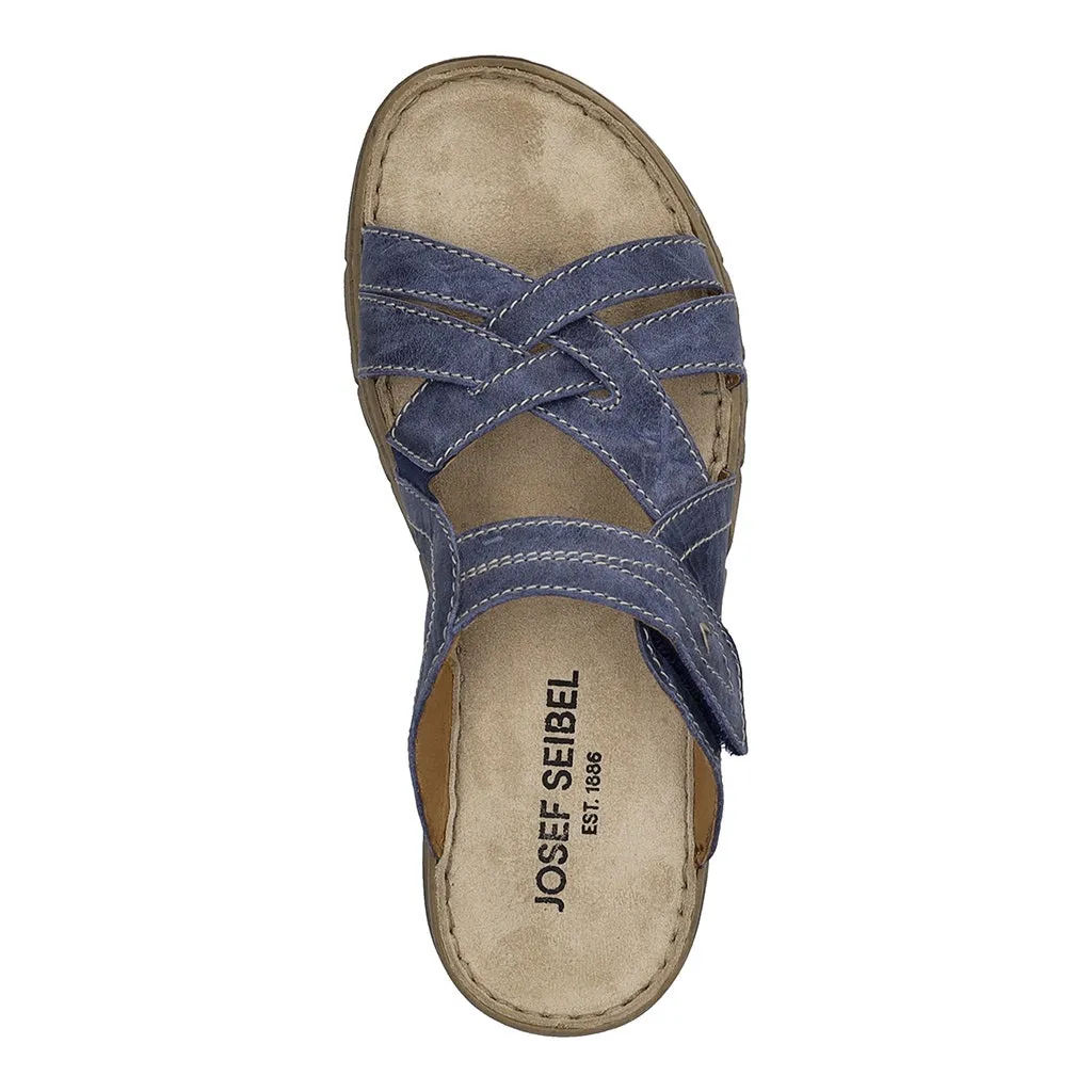 Brenda 10 Blue Slip On Sandals