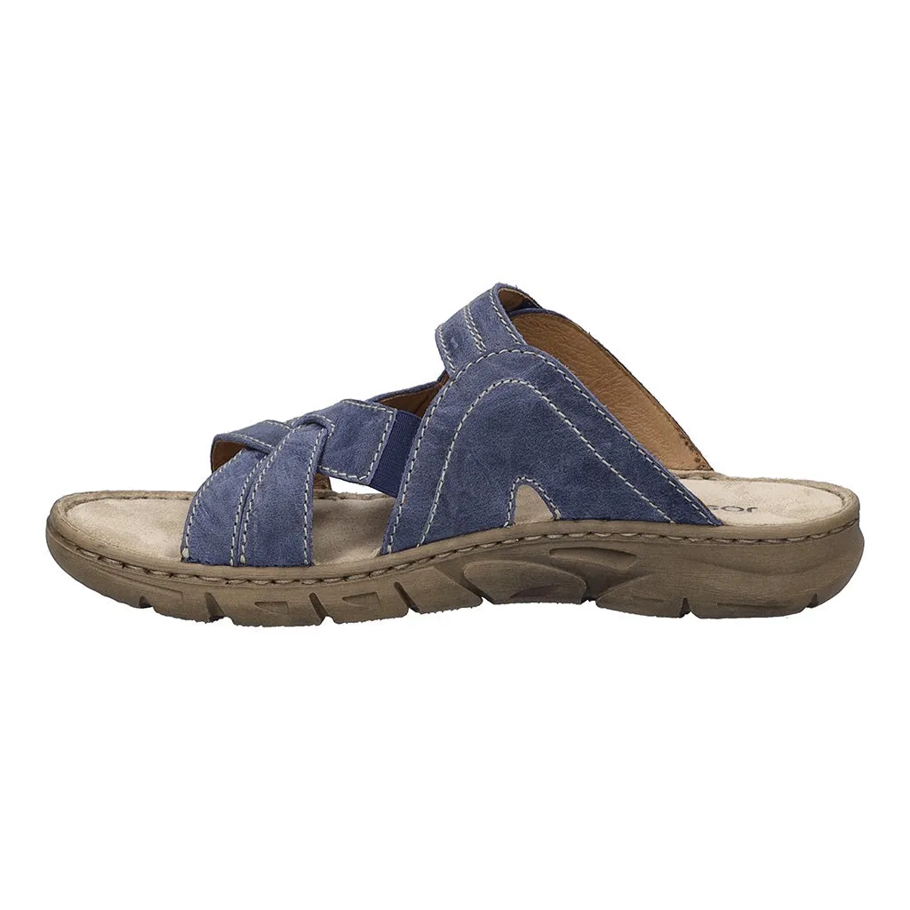 Brenda 10 Blue Slip On Sandals