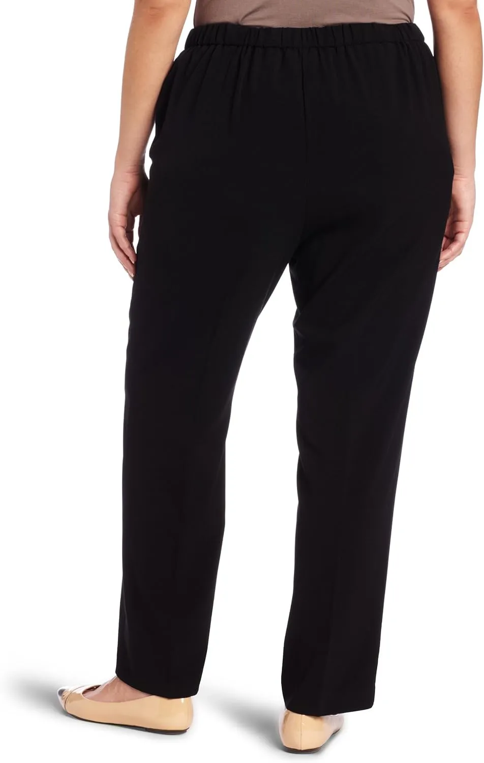 Briggs New York Women's Plus Size Pull on Dress Pant Average & Short Length