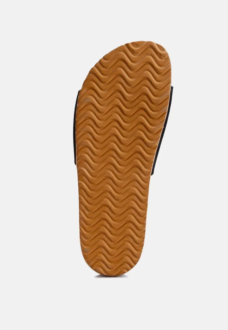 Buckle Strap Slip-On Sandals By Ruw