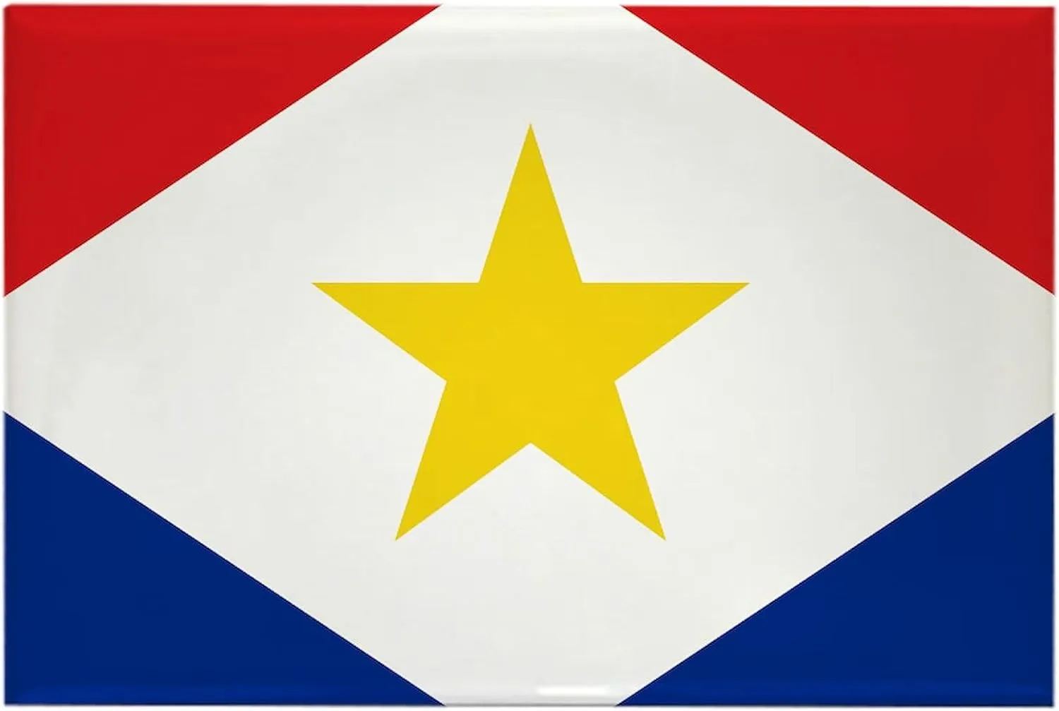 CafePress Saba Flag Rectangle Magnet (10 Pack) Rectangle Magnet, 2"x3" Refrigerator Magnet (10 pack)
