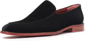 Carlos Santana Prince Velvet Loafer for Men | Easy Slip-on Style | Slip Resistant Rubber Outsole & Cushioned Leather Footbed