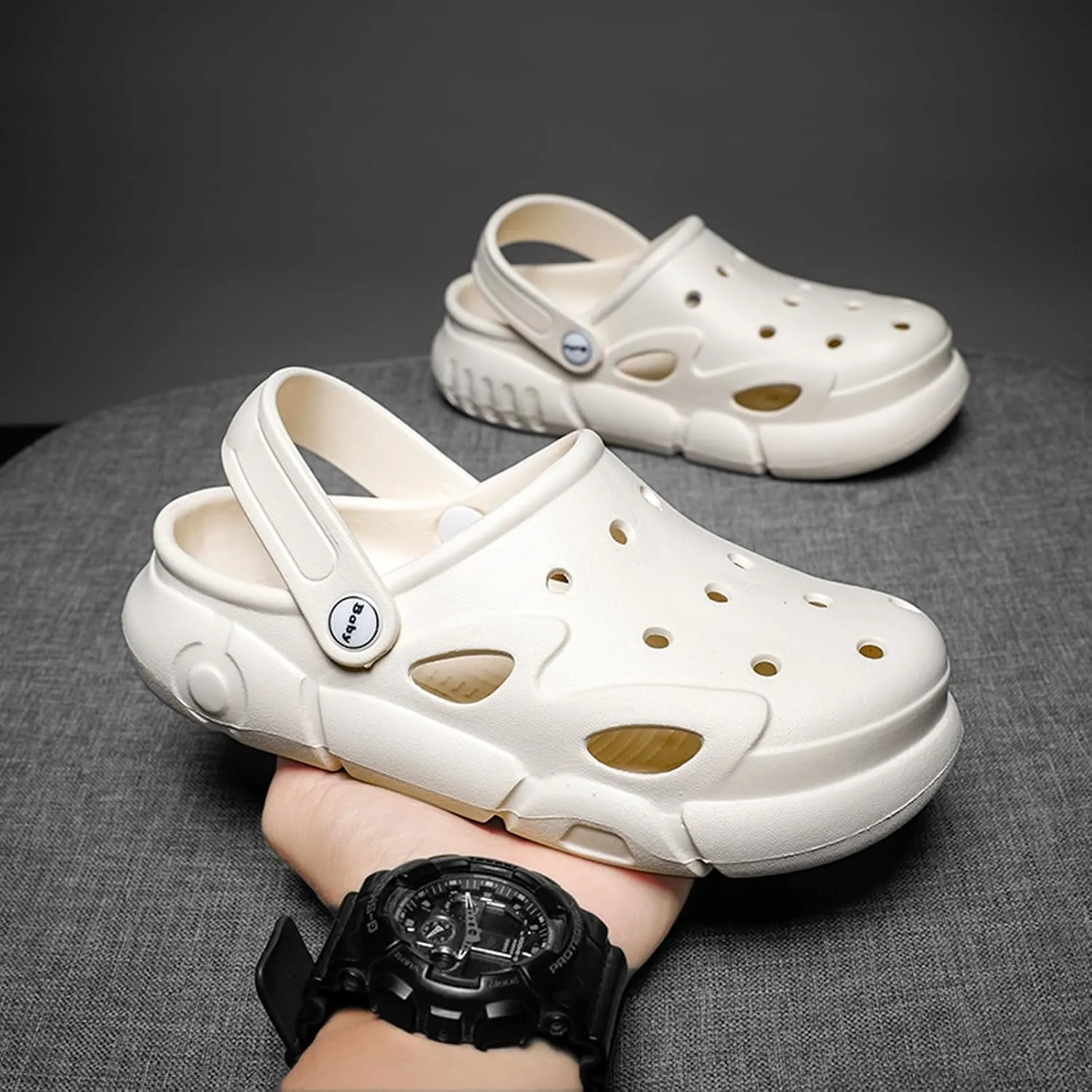 CERYTHRINA Little Kids Clogs Girls Boys Slide Lightweight Garden Shoes Slip-on Beach Pool Shower Slippers