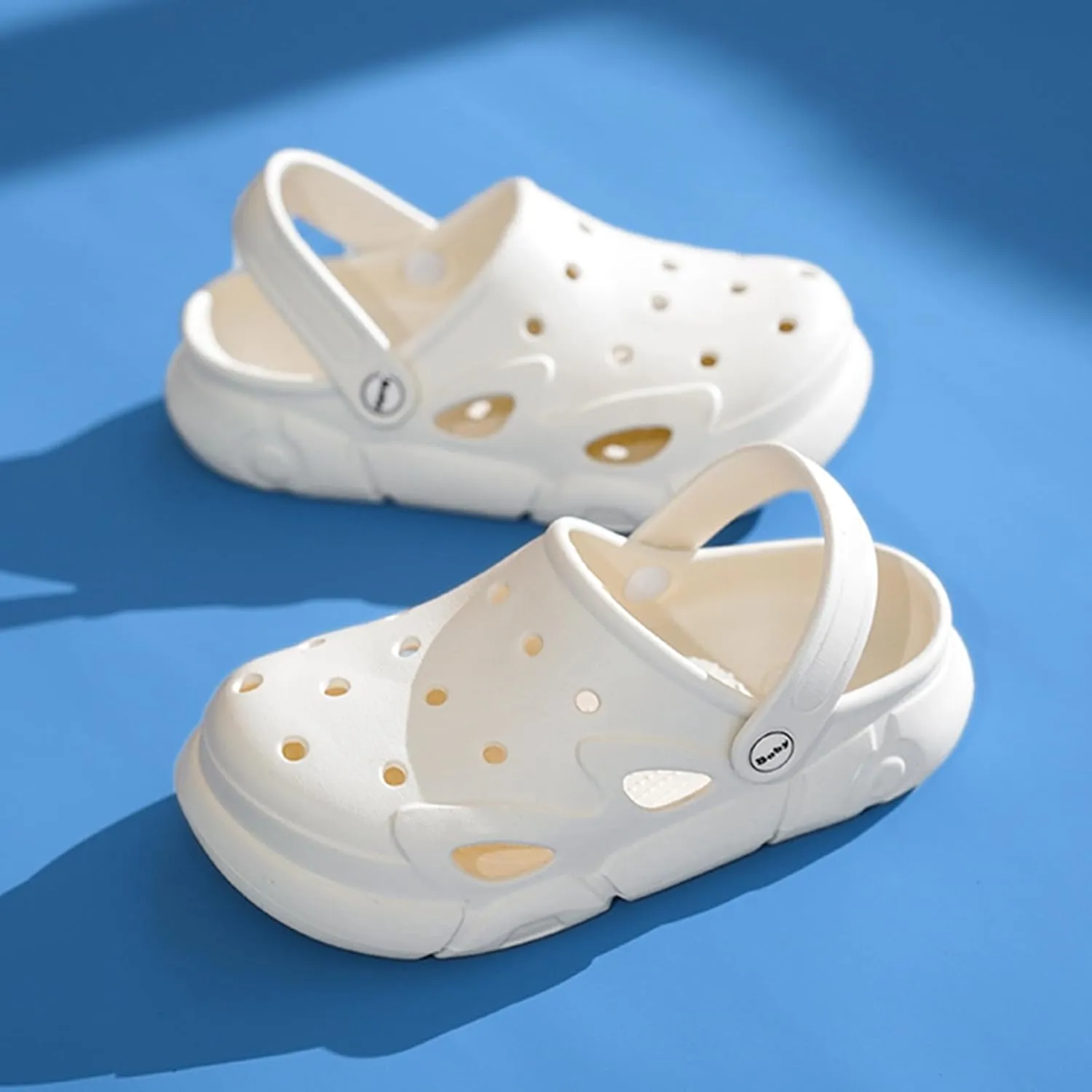 CERYTHRINA Little Kids Clogs Girls Boys Slide Lightweight Garden Shoes Slip-on Beach Pool Shower Slippers