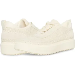 Charlie Beige Textile Lace Up Trainers