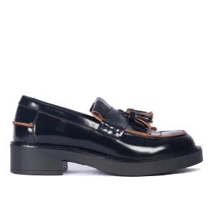 Chunky Penny Loafer mit Fransen- und Quastendetail