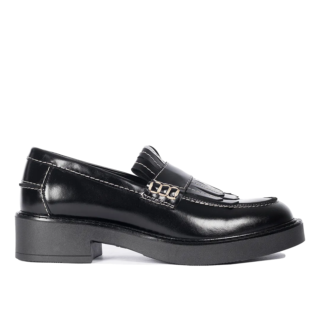 Chunky Penny Loafer mit Fransen