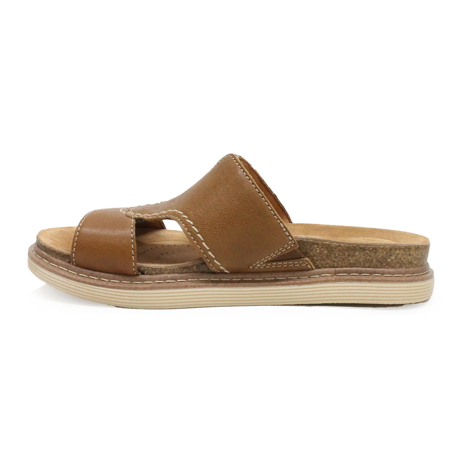 Clarks Arwell Walk Leather Women's Slides Sandals
