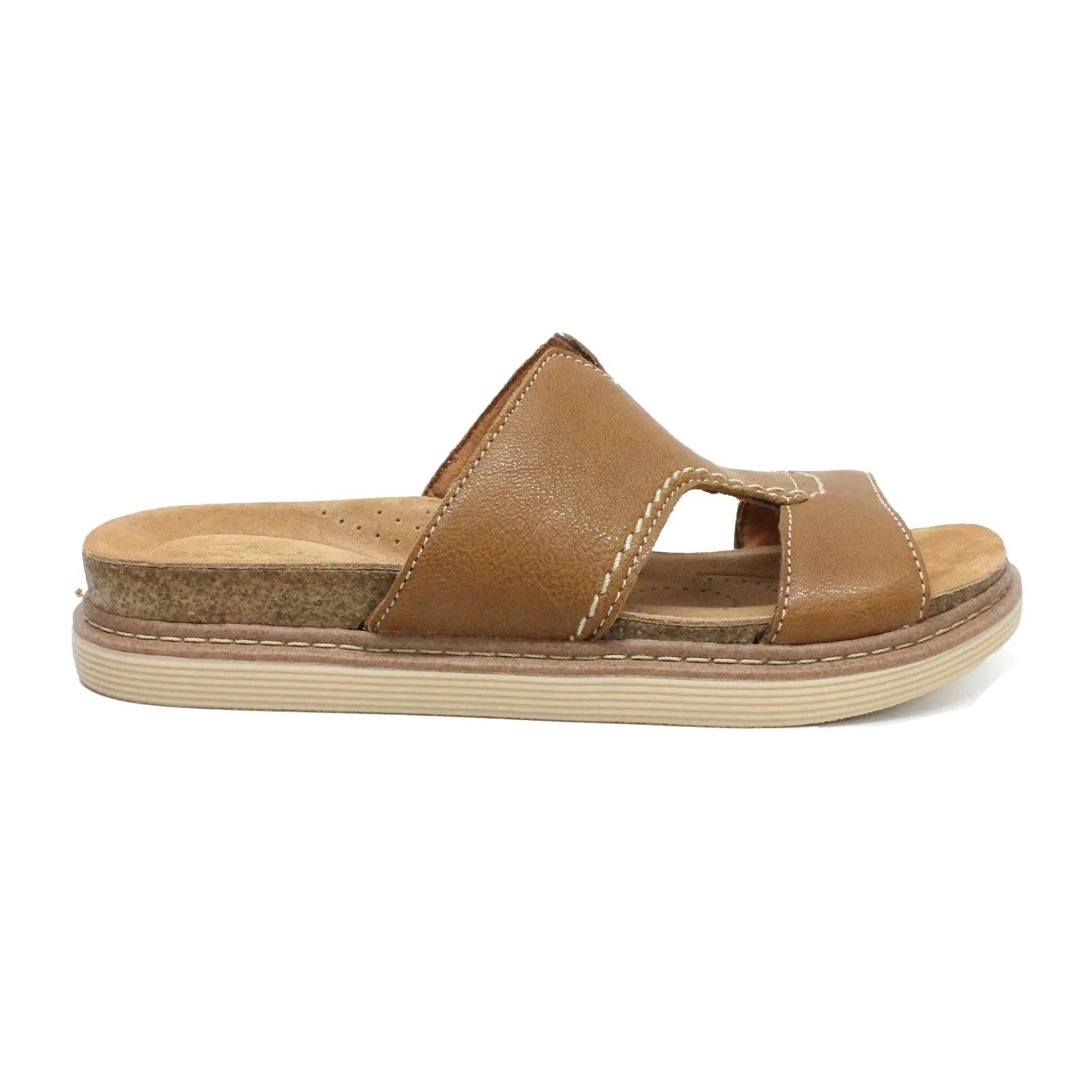 Clarks Arwell Walk Leather Women's Slides Sandals