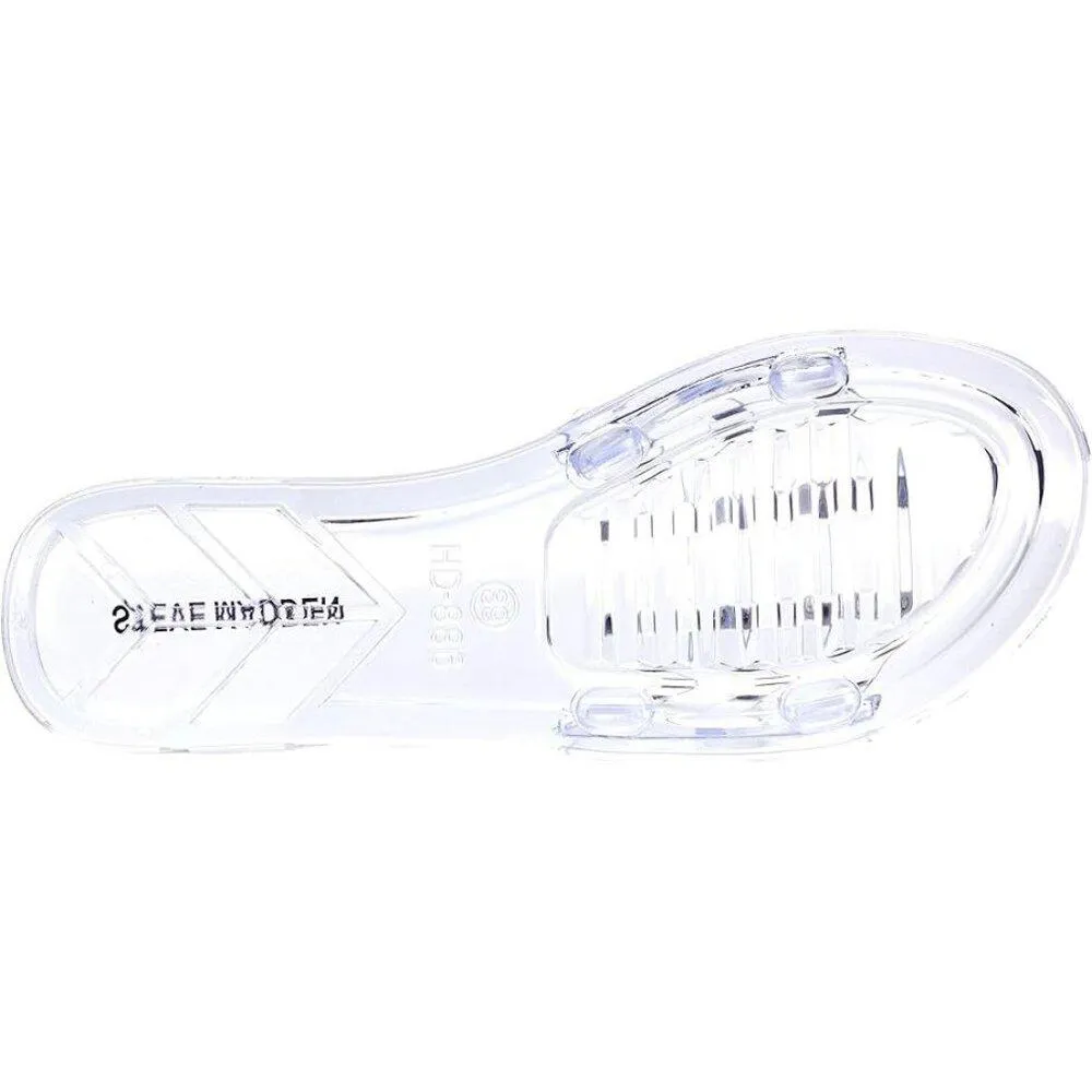 Clear PVC Studded Flat Slides