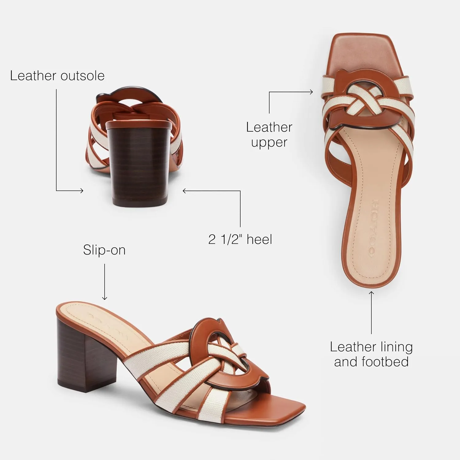 Coach Women's Nikki Slip-On Sandal