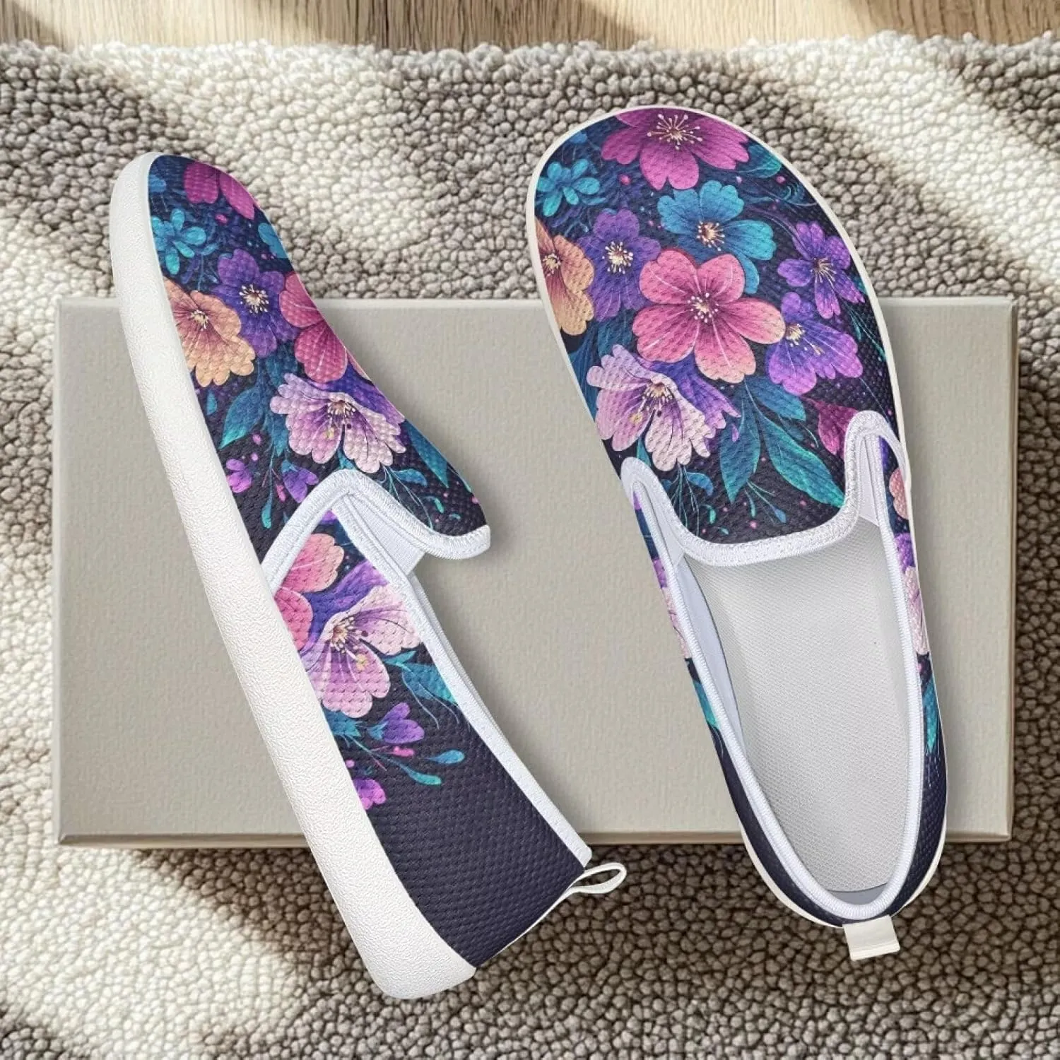 Comfortable Womens Slip On Casual Shoes Trendy Flat Shoes for Women
