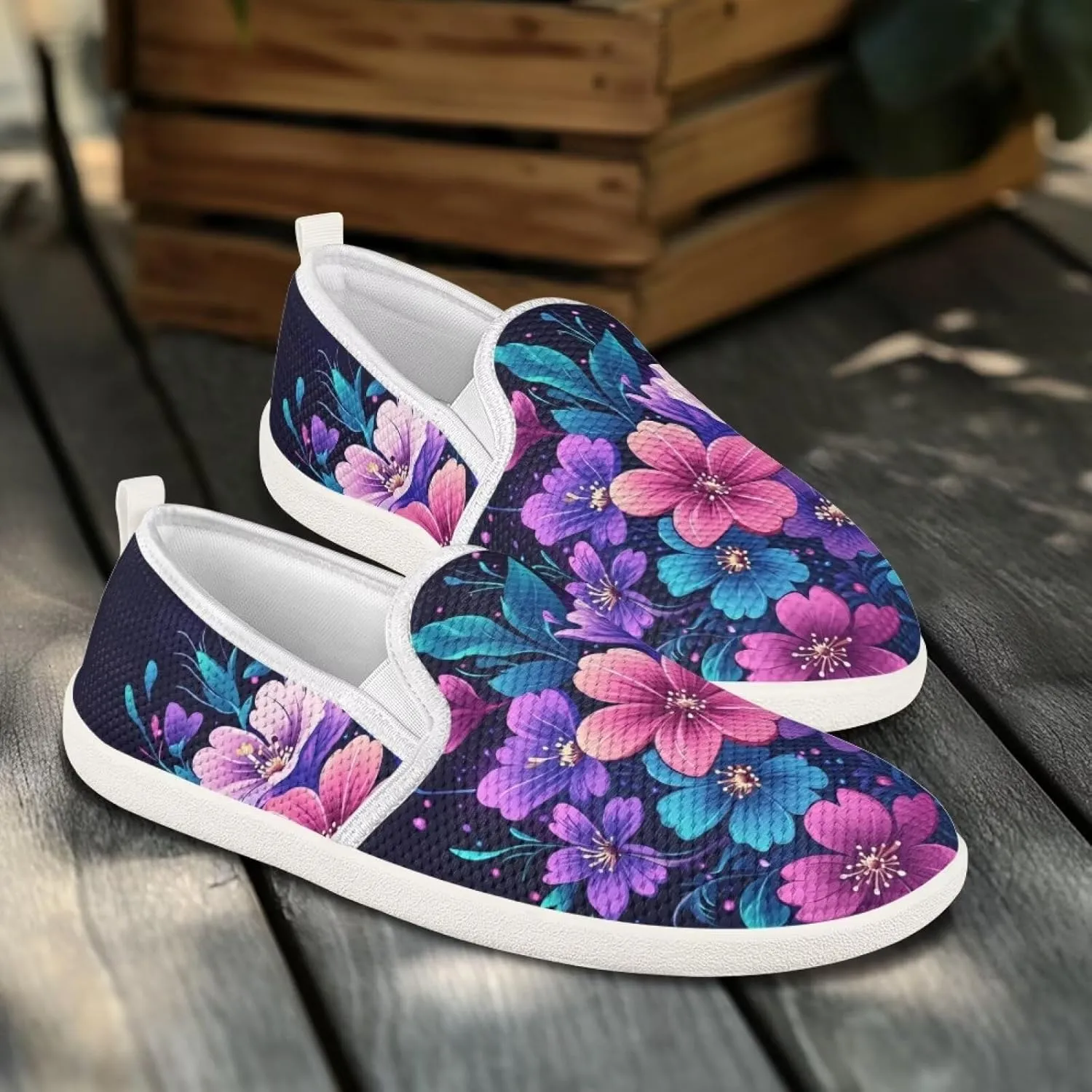 Comfortable Womens Slip On Casual Shoes Trendy Flat Shoes for Women