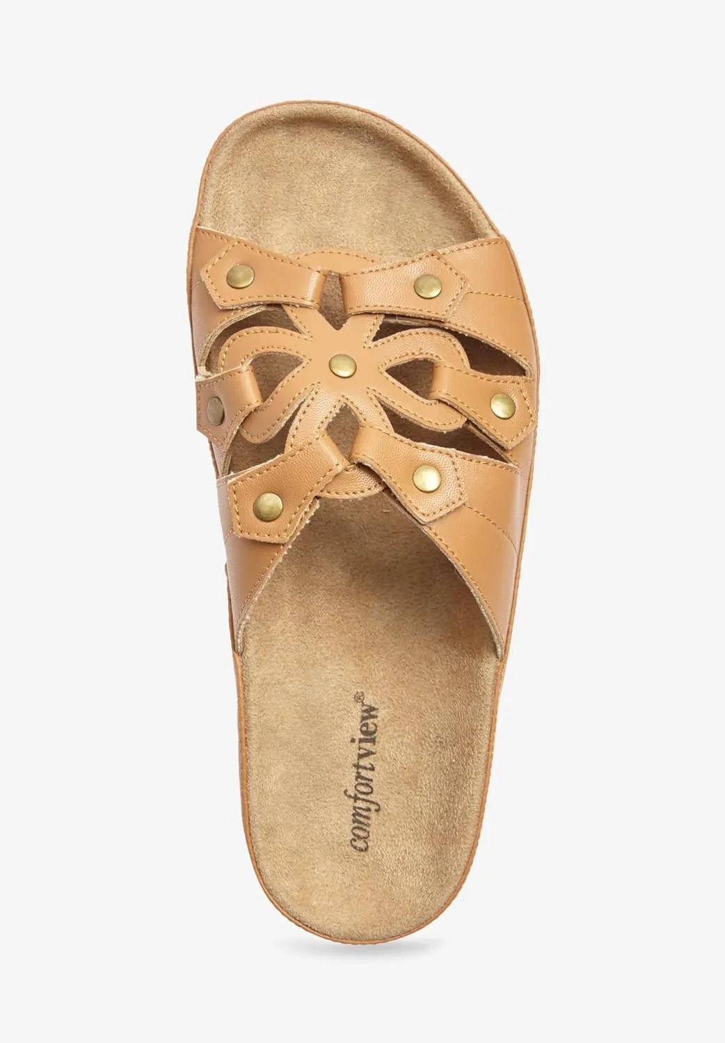 Comfortview Women's The Summer Slip On Footbed Sandal (Wide Widths Available)